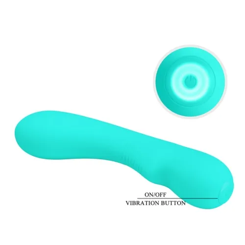 Prescott Vibrator Aqua Green | Pretty Love