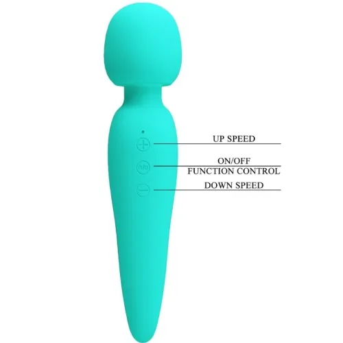 Meredith Massager 12 Vibration Modes Aqua Green – Pretty Love