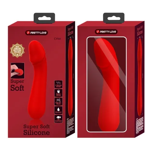 Cetus Rechargeable Vibrator Red | Pretty Love