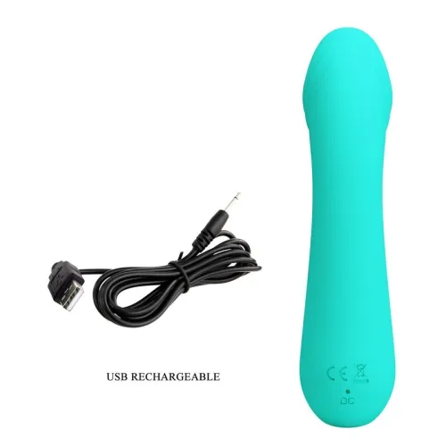 Cetus Rechargeable Vibrator Aqua Green | Pretty Love