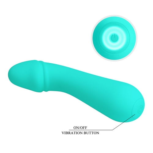 Cetus Wiederaufladbarer Vibrator Aqua Green | Pretty Love