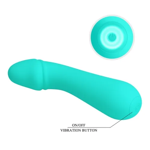 Cetus Rechargeable Vibrator Aqua Green | Pretty Love