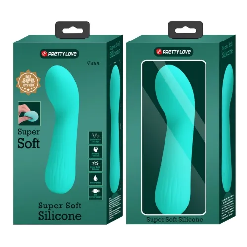 Faun Rechargeable Vibrator Aqua Green | Pretty Love