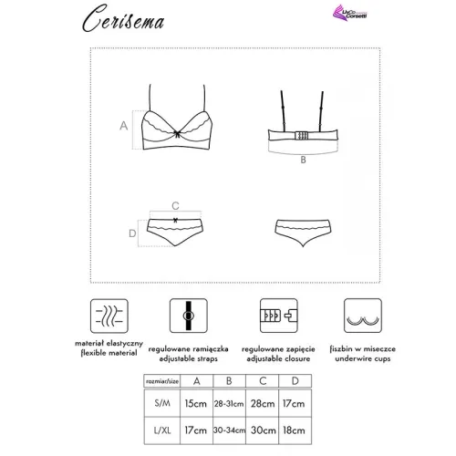 Cerisema Bh + Panty Koralle S/M – Livco Corsetti Fashion
