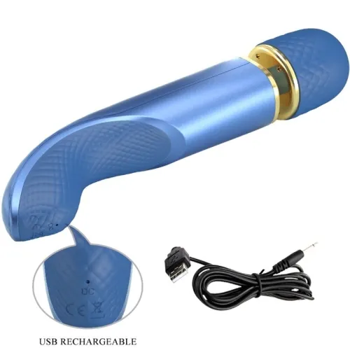 Massager 7 Vibration Modes Blue – Pretty Love