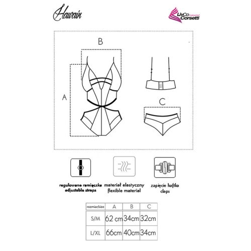 Hawain Lc 90665 Body Schwarz | Livco Corsetti Fashion
