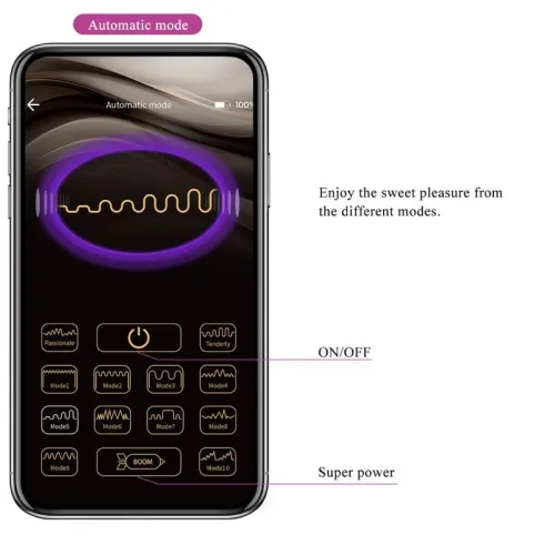 Jayleen Vibrator with App Remote Control Purple – Pretty Love