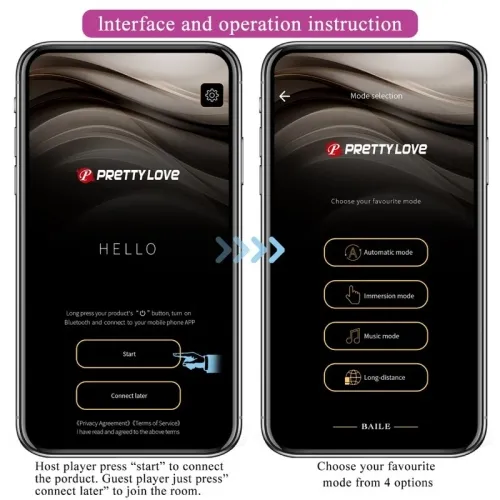 Catalina Vibrator App Fernbedienung Lila – Pretty Love