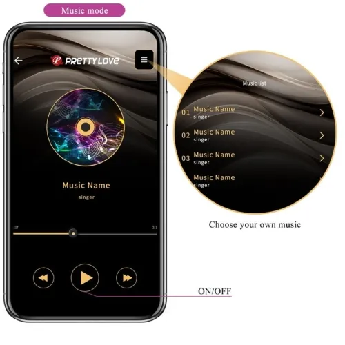 Catalina Vibrator App Fernbedienung Lila – Pretty Love