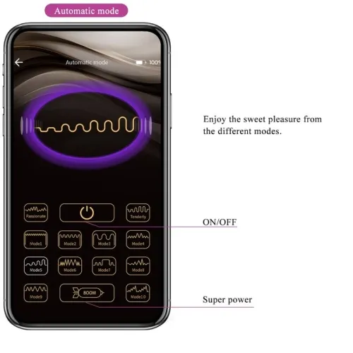 Catalina Vibrator App Fernbedienung Lila – Pretty Love