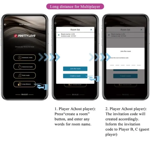 Catalina Vibrator App Fernbedienung Lila – Pretty Love