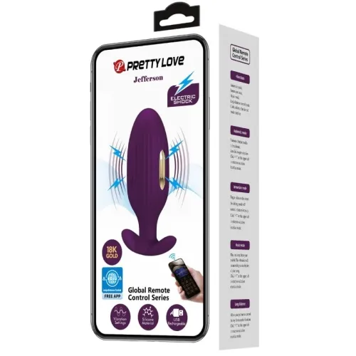Jefferson App Controlled Anal Plug Purple – Pretty Love