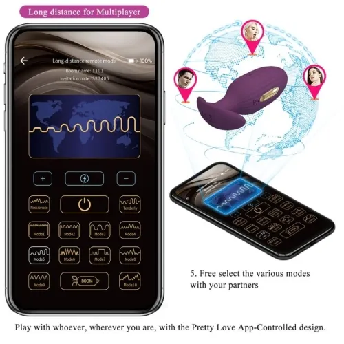 Jefferson App Controlled Anal Plug Purple – Pretty Love