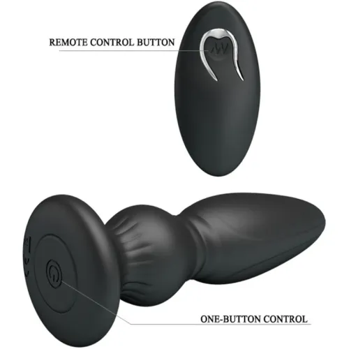 Anal Plug with Remote Control Black – Mr Play