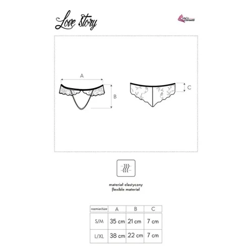 Love Story Panty Ouvert Black L/Xl – Livco Corsetti Fashion
