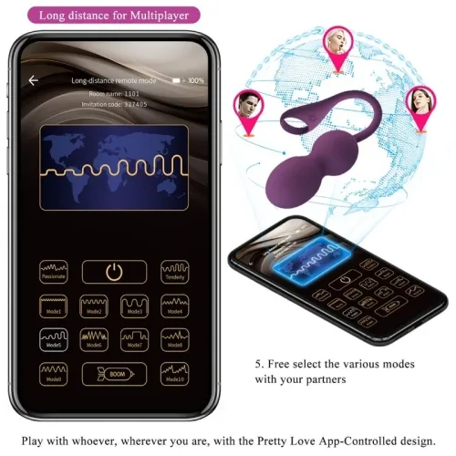 Elvira Kugel Balls App Remote Control Purple – Pretty Love