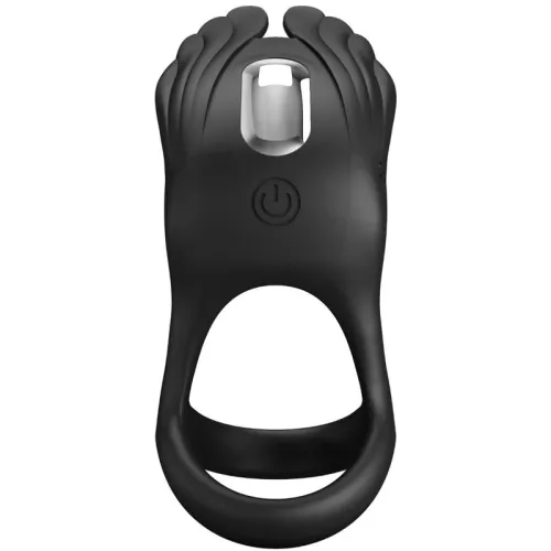 Vibrant Penis Ring 7 Modes Black Silicone – Pretty Love
