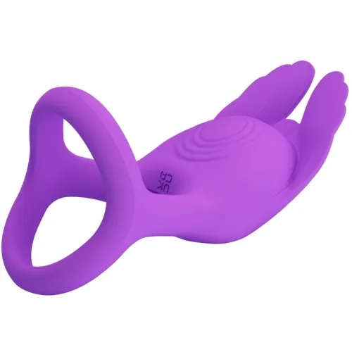 Vibrant Penis Ring 7 Modes Purple Silicone – Pretty Love