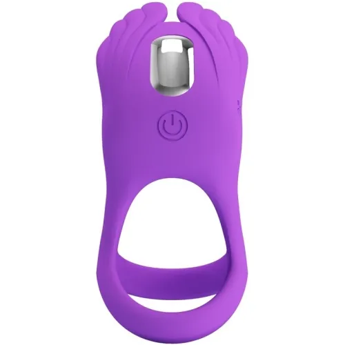 Vibrant Penis Ring 7 Modes Purple Silicone – Pretty Love