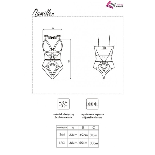 Namillen Lc 90528 Body Schwarz | Livco Corsetti Fashion
