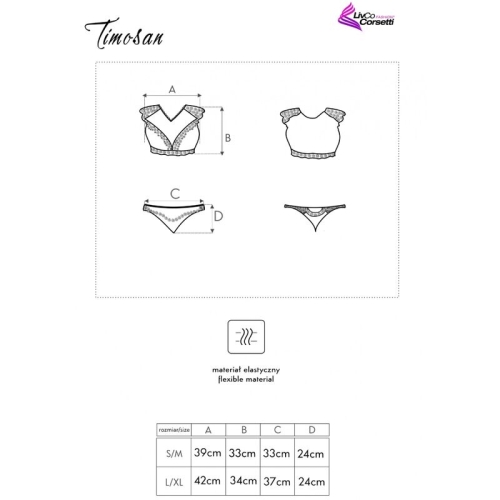 Timosan Lc 90631 BH + Höschen Schwarz | Livco Corsetti Fashion