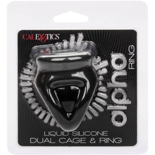 Alpha Dual Cage Ring Schwarz | Calex