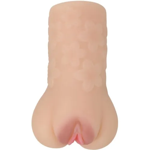 Scarlet red masturbator in vagina shape