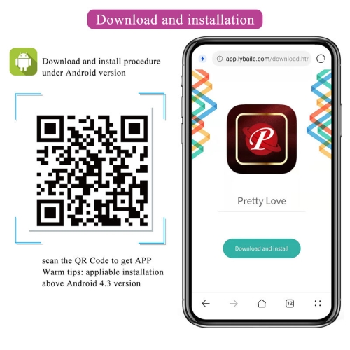 Hector Electroshock Vibrator App Steuerung Lila | Pretty Love