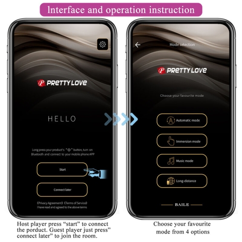 Hector Electroshock Vibrator App Steuerung Lila | Pretty Love