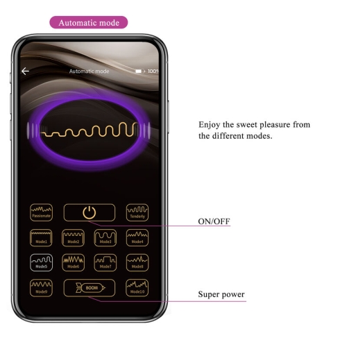 Hector Electroshock Vibrator App Steuerung Lila | Pretty Love