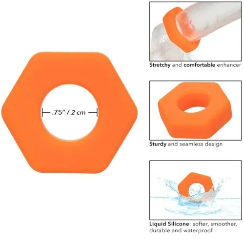 Alpha Prolong Sexagon Ring Orange – Calex