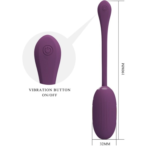 Doreen Purple Wiederaufladbares Vibrations Ei | Pretty Love