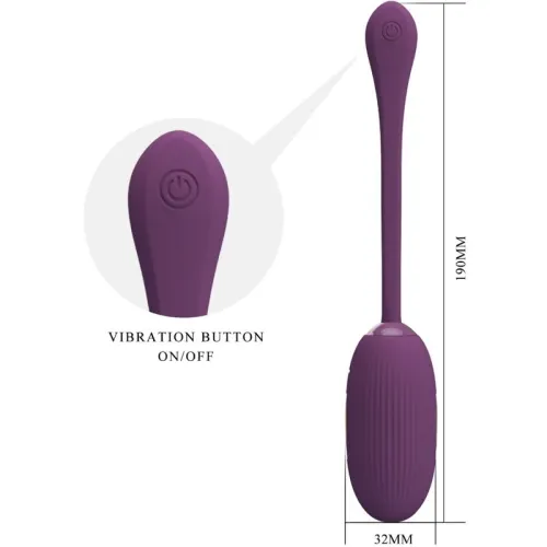 Doreen Purple Wiederaufladbares Vibrations Ei – Pretty Love