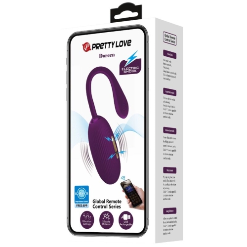 Doreen Purple Wiederaufladbares Vibrations Ei | Pretty Love