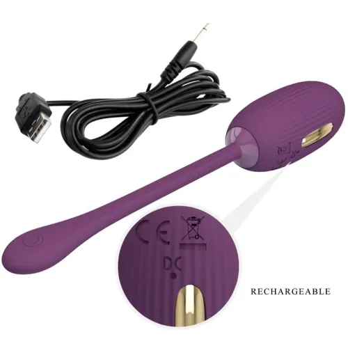 Doreen Purple Wiederaufladbares Vibrations Ei – Pretty Love