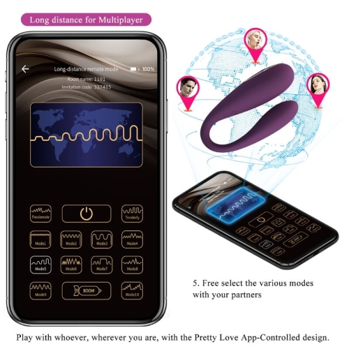 August Remote Global Paarvibrator | Pretty Love