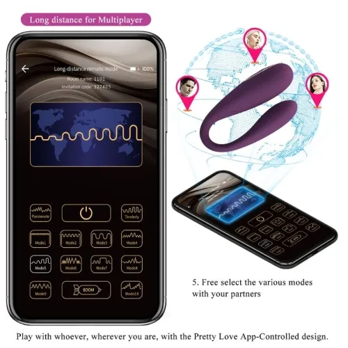 August Remote Global Couple Vibrator – Pretty Love