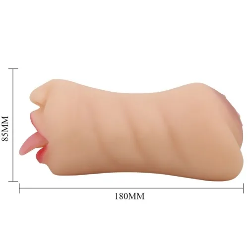Sarah Vagina-Shaped Masturbator with Double Entrance