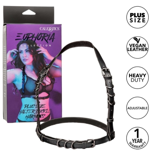 Euphoria Plus Size Buckle Harness Schwarz | Calex
