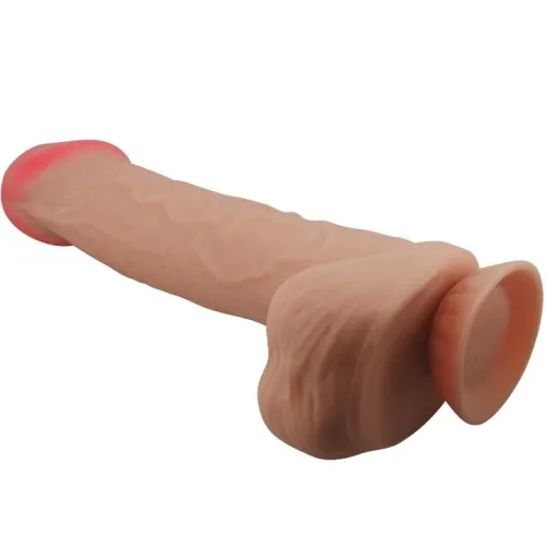 Realistic Sliding Skin Dildo with Sauna Cup Flesh 26cm – Pretty Love