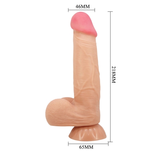 Sliding Skin Realistischer Dildo Mit Saugnapf Hautfarben 21,8cm | Pretty Love