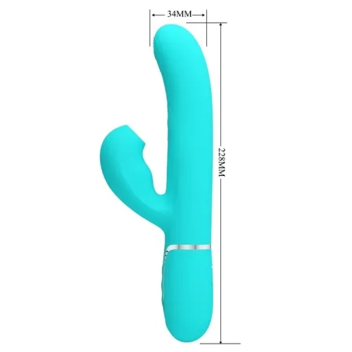 Perlita 3 in 1 G-Spot Vibrator Aqua Green | Pretty Love