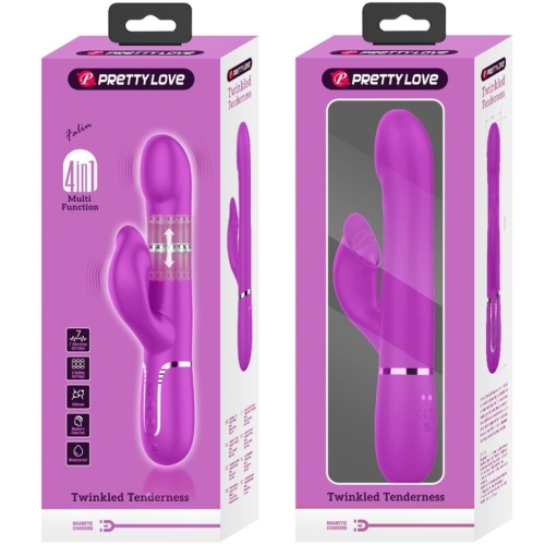 Rabbitvibrator Perlen Violett | Pretty Love
