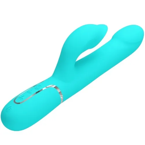 Rabbit vibrator Pearls Aqua Green | Pretty Love