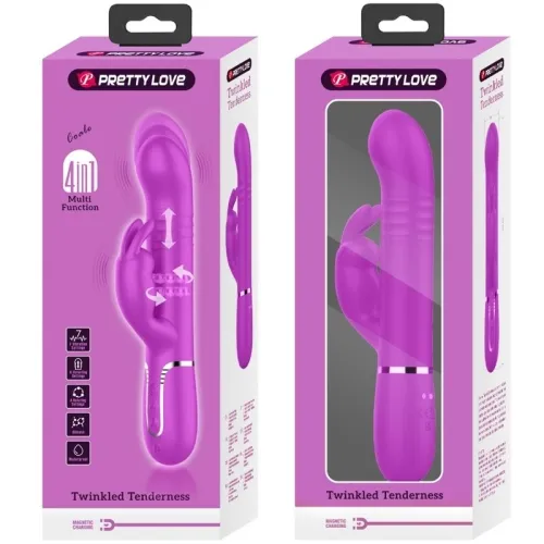 Coale Rabbitvibrator Perlen Violet | Pretty Love
