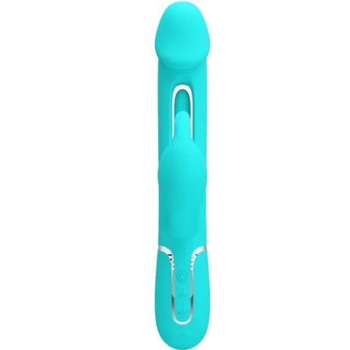 Dejon Rabbit Vibrator 3 In 1 Aqua Green | Pretty Love