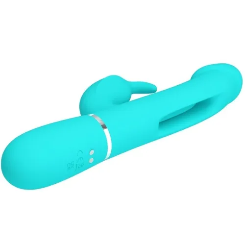 Dejon Rabbit Vibrator 3 In 1 Aqua Green | Pretty Love