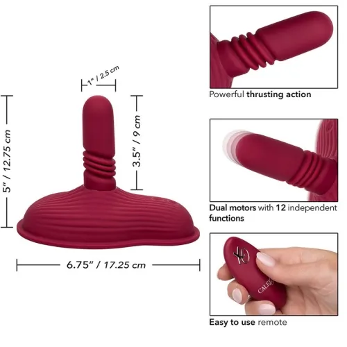 Dual Rider Remote Mittrol Thrust & Grind Red | Calex