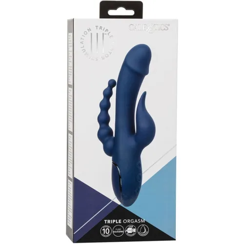 Triple Orgasm Vibrator Blau | Calex