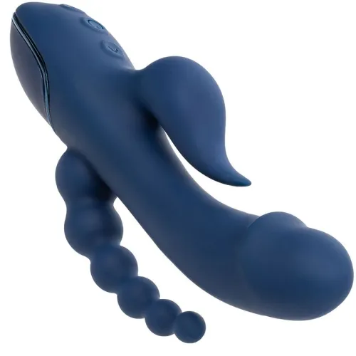 Triple Orgasm Vibrator Blau | Calex